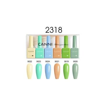 CANNI HEMA FREE UV/LED gél lakk szett 6x9ml - 2318