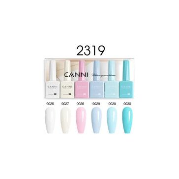   CANNI HEMA FREE UV/LED gél lakk szett 6x9ml - 2319 - Cotton Candy