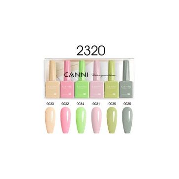 CANNI HEMA FREE UV/LED gél lakk szett 6x9ml - 2320
