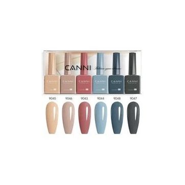 CANNI HEMA FREE UV/LED gél lakk szett 6x9ml - 2329