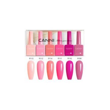 CANNI HEMA FREE UV/LED gél lakk szett 6x9ml - 2334
