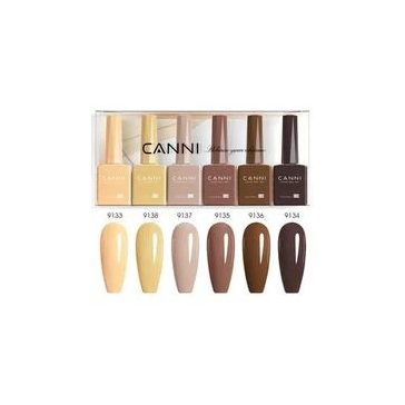 CANNI HEMA FREE UV/LED gél lakk szett 6x9ml - 2337