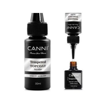 CANNI - Tempered Top gel fényzselé 30ml - utántöltő