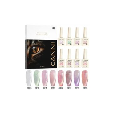  CANNI HEMA FREE szett 8x9ml - No.02 - Pink Planet Cat Eye Collection
