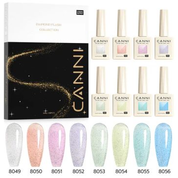   CANNI HEMA FREE szett 8x9ml - No.07 - Fairy Glitter Collection
