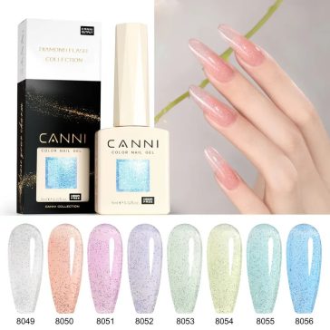   CANNI HEMA FREE szett 8x9ml - No.07 - Fairy Glitter Collection