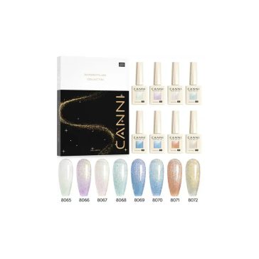   CANNI HEMA FREE szett 8x9ml - No.09 - Aurora Glitter Collection