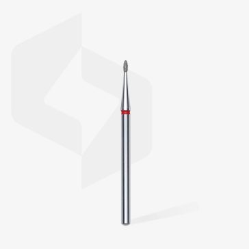   Staleks gyémánt csiszolófej - "csepp" piros (finom) - FA50R012/3 | EXPERT