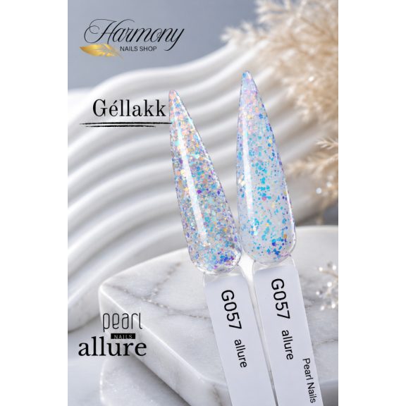 allure G057 prémium multicolor csillámos effekt gél lakk