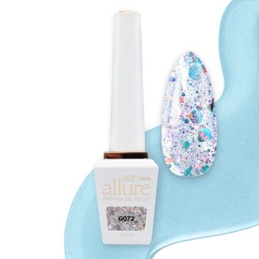   allure G072 prémium arany-kékes csillámos effekt gél lakk