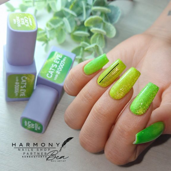 "DNKa" COLOR GEL POLISH, #0007 Cat Eye 80’s