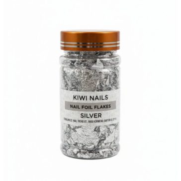 KIWI NAILS NAIL ART FLAKES SILVER