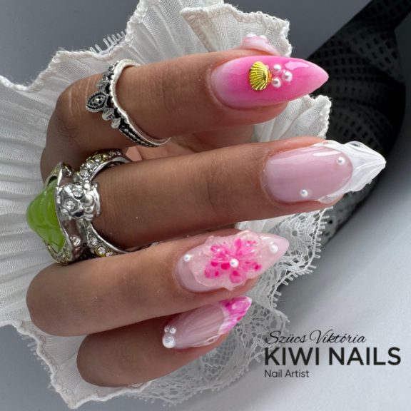 Flexi Hard Gel Milky Pink - erősített géllakk alap