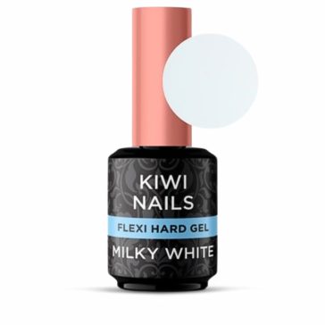 Flexi Hard Gel Milky White - erősített géllakk alap