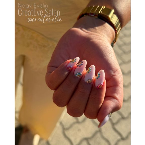 Flexi Hard Gel Milky White - erősített géllakk alap