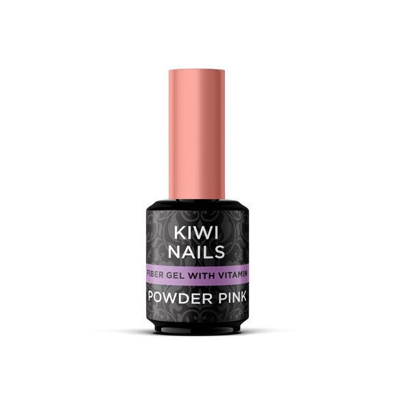 FIBER GEL WITH VITAMIN POWDER PINK- erősített géllakk alap alap