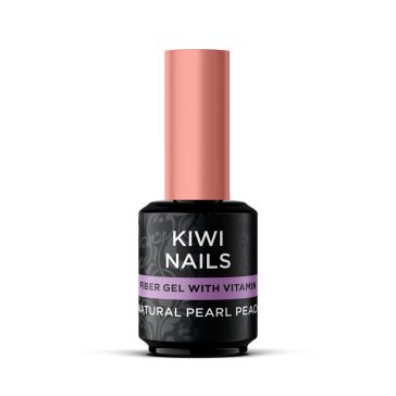 FIBER GEL WITH VITAMIN NATURAL PEARL PEACH