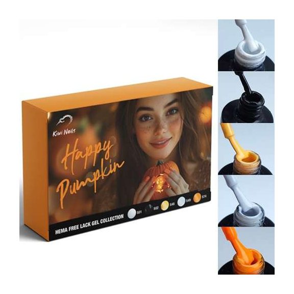 LackGel Kit HAPPY PUMKIN 8 ml – gél lakk szett