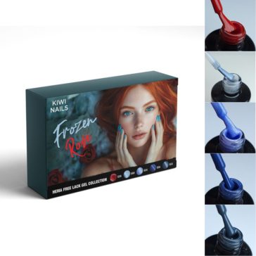 LACK GEL KIT FROZEN ROSE 8ML - GÉLLAKK SZETT