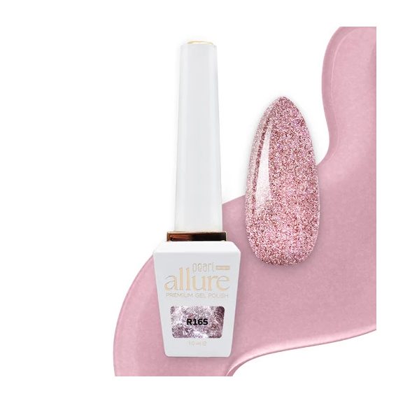 allure R165 prémium pinkes-mályva reflektív gél lakk