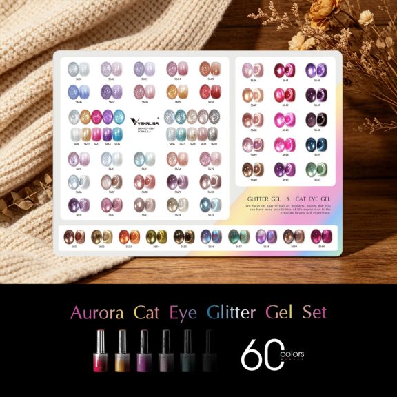 Venalisa - Venalisa UV/LED Gél Lakk 10 ml No.5601 Glitter - 10ml